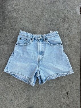 Zara Light Blue Denim Jean Shorts